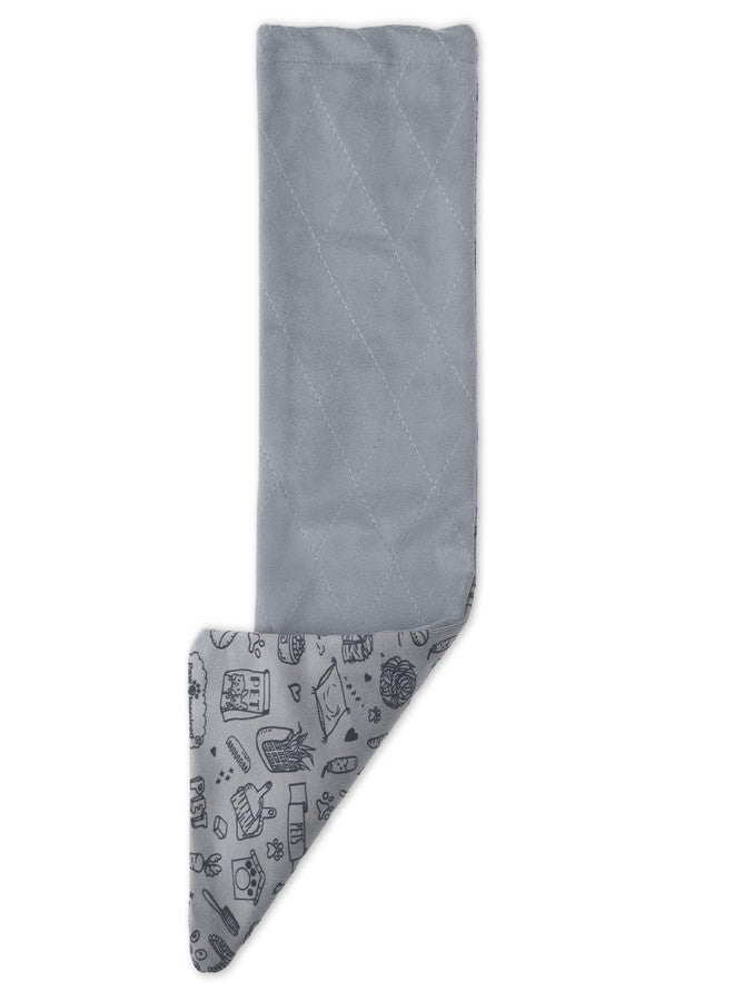 Paw Inspired Fitted Fleece Liner for Ferret Nation, Critter Nation Cage for Ferrets, Rats, Chinchillas, Hedgehogs & Other Small Animals (Gray, Ramp Cover) - Image 1